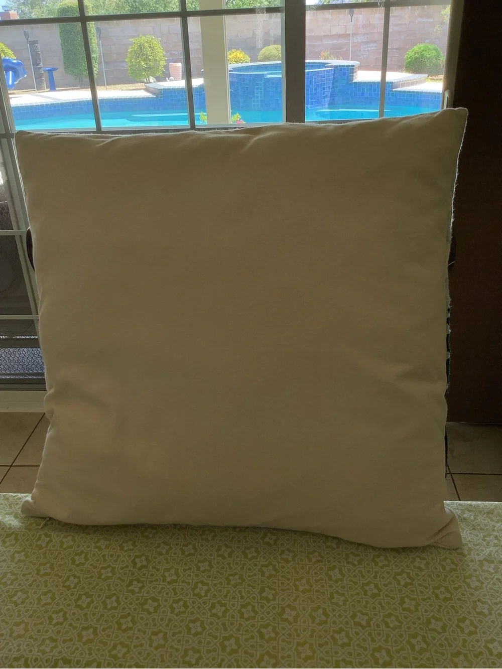 West Elm Skiing Applique Pillow - Throw Pillow | Skier Snow Mountain